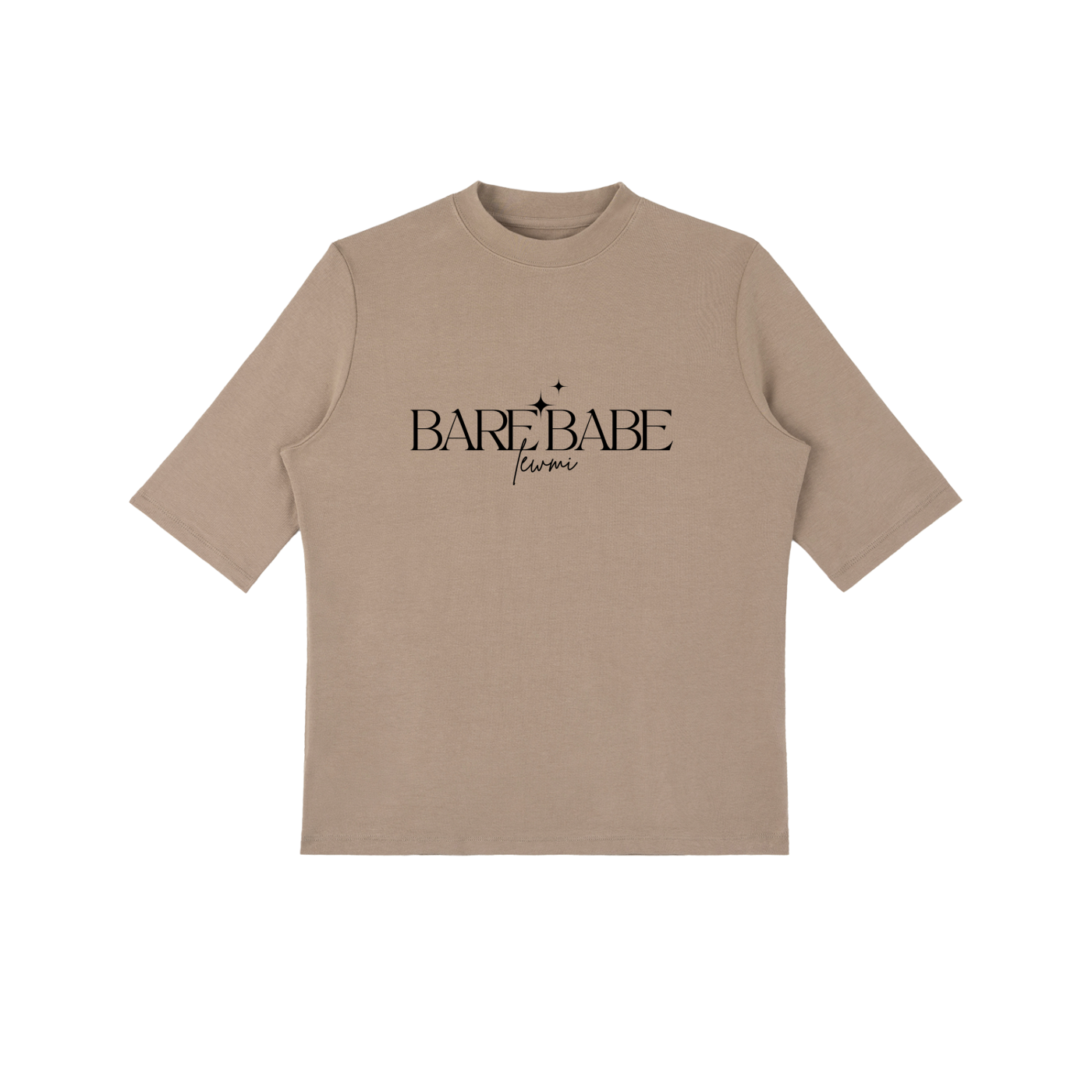 Bare Babe Minimal Tee — Nude